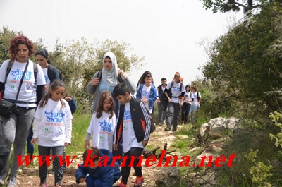 مشاركة واسعة للمُجتمع العربيّ بمسار على جبل الجرمق ضمن مُشارَكة أكثر من 20،000 مواطن بِـيوم مسار إسرائيل الأوَّل في مختلف أنحاء البلاد